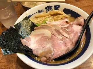 濃厚煮干しそば 麺匠 濱星 - 得製濃厚煮干しそば　１,020円