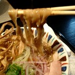 鶏Soba 座銀 - 麺リフトアップ1