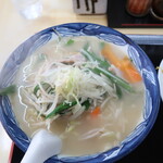 中華菜店金八 - ラーメンセットのニンニク塩ラーメン 2020.4月