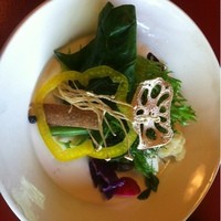 ろあん松田 篠山店 - 野菜たち。山椒の味付け