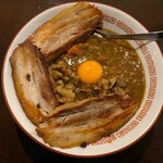 新潟長岡らぁめん 安ざわ食堂 - マニバラざわカレー＋チャーシュー