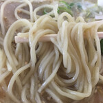 名代長浜ラーメン - 麺は固くはない