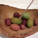 Assorted olives from Tommaso Farm
