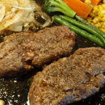 寛屋 - 付け合わせの野菜は、季節などで変るのですが…粒コーンは、箸ではちょっと食べ難いですね…