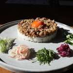 名物 五味薬味でたべる納豆飯 名物 五味薬味でたべる納豆飯