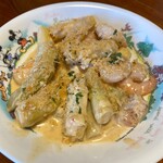 ビストロ ダイア - 海老とアスパラ