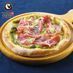 Genoa-style pizza with Prosciutto