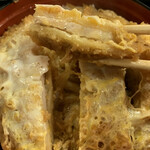 翁庵 - 衣より薄い、並カツ丼の肉薄なカツ