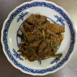 鉄なべ - レバニラ温める前。