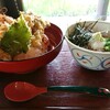 産庵 - 天丼+冷たいそば