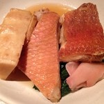 吉祥寺庭宴 - 金目鯛と新筍煮