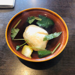 日本料理　花坊-hanabo- - 吸い物（何かの真丈と聞いたが、聞き取れず）