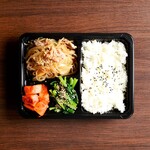 beef japchae Bento (boxed lunch)