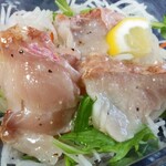 Kakiyasu Dainingu - 金目鯛のカルパッチョ風サラダ 400円/100g
                      →111gで444円が10%OFF
