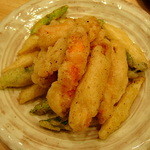 菜根譚 北海道中華 - ズワイガニとアスパラのフリッター