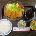 美好 - ヒレカツ定食 1,430円 + ごはん大盛り 100円 ＝ 1,530円（税込）。　　　　　2020.04.24
