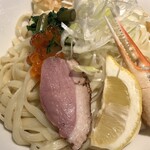 鴨出汁中華蕎麦 麺屋yoshiki - 鴨とカニの冷やしクリィミーまぜそば