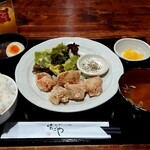 Hatagoya - 菜彩鶏のしおから揚げ定食(むね)800円