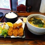 はるりん - カキフライセット。