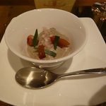 IL TEATRINO DA SALONE - 前菜２：蛸とクレマ ディ フンギ (2012.5)