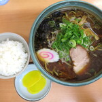 麺屋 彩未 - 醤油らーめん_800円、小ライス_50円