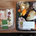 Bistro mistral - ハンバーグ弁当＆フルーツサンド