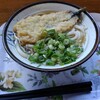 こんぴらうどん - かけうどん小180円、いわし120円。