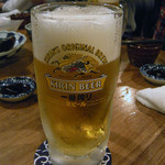 マゴコロ - 生ビール２杯目以降、ジョッキそのままなら420円なり～。