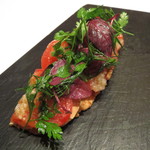 カンテサンス - フォアグラ　トマトとエシャロットと共に1