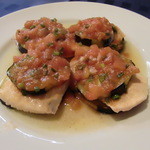 洋凡料理 NAKAMURA - サーモンとトマトのミルフィーユ