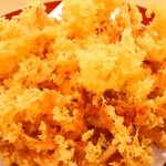 駿河そば　ちゃ坊のへそ - 桜えびのかき揚げ