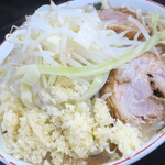 ラーメン二郎 - 小ラーメン＋野菜チョイマシニンニクマシマシ