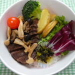 レストラン サンパステル - アンガス牛ステーキ丼１０００円