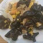 中華飯店 福源 - 木耳と卵炒め