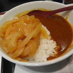 吉野家 - スパイシーカレー(並)328円、ねぎだく102円(税別)　税込473円