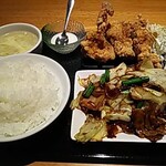 天香美意 - 若鶏の唐揚げ＋回鍋肉