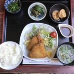 やま田 - アジフライ定食850円