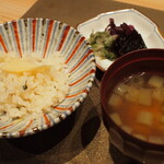 割烹さいお - 〆はタケノコ御飯…