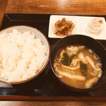 Teryouri Umino - 鯖の開き定食のご飯セット