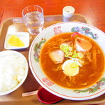 ラーメン屋 福八 - ラーメン定食　６００円（税込）【２０２０年４月】