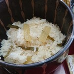 東乃雪 - ランチ、フキの炊き込みご飯