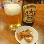 華勝園 - 中瓶ビールとお通し