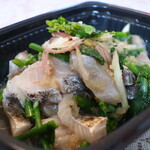 こころや - 炙り鰆と菜の花、茗荷のおろしポン酢和えアップ