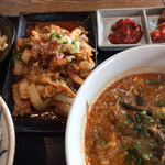 焼肉スマイル寿苑 - ホルモン定食 ＋ テグタンスープ[並]