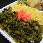 ほっともっと - 料理写真:高菜の油炒め&錦糸玉子&紅ショウガ