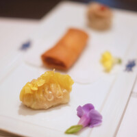 華都飯店 - ランチセット 2800円 の点心3種盛り合わせ