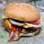 バーガーキング - 料理写真:...「DXオニオンリングワッパー（890円）」、大満足！だが、アラサー以上には重いorz