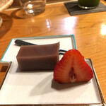 浅草じゅうろく - 水羊羹＆苺