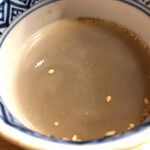 浅草じゅうろく - つけ汁割カウンター