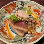 りょうりや 御旅屋 - お造り  本田かれい かつお にしん